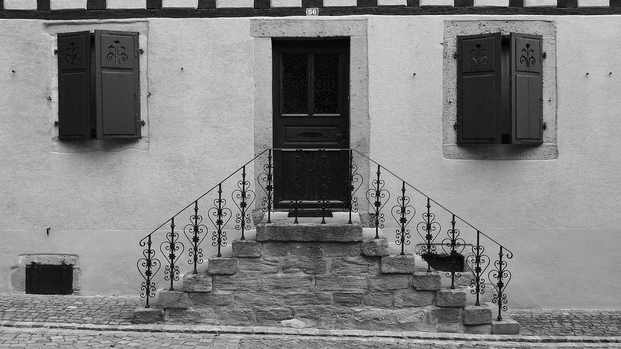 Maison traditionnelle à colombages en Alsace